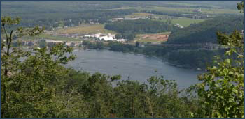 Deep Creek lake mountaintop